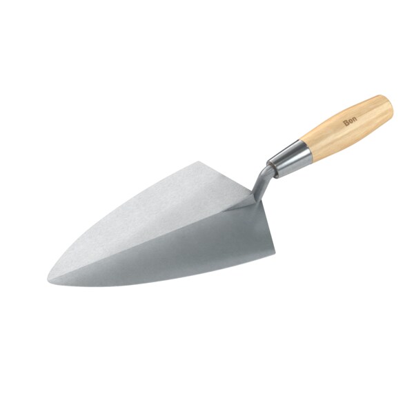 Bon 72-332 Brick Trowel, Carbon Steel Ph 10" Wood Handle